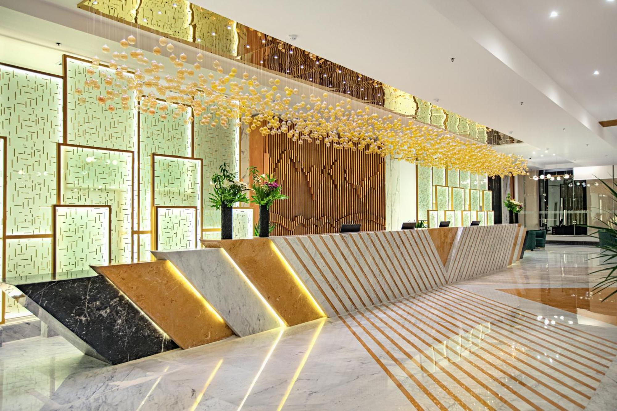 The V Luxury Resort Sahl Hasheesh الغردقة المظهر الخارجي الصورة The lobby of the hotel
